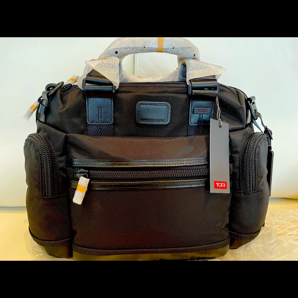 Brand New Tumi Alpha Bravo Brooks Slim Brief Black